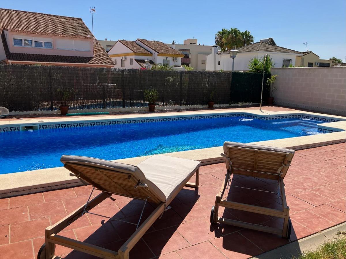 Holiday House With Private Pool, Costa De La Luz El Portil Luaran gambar