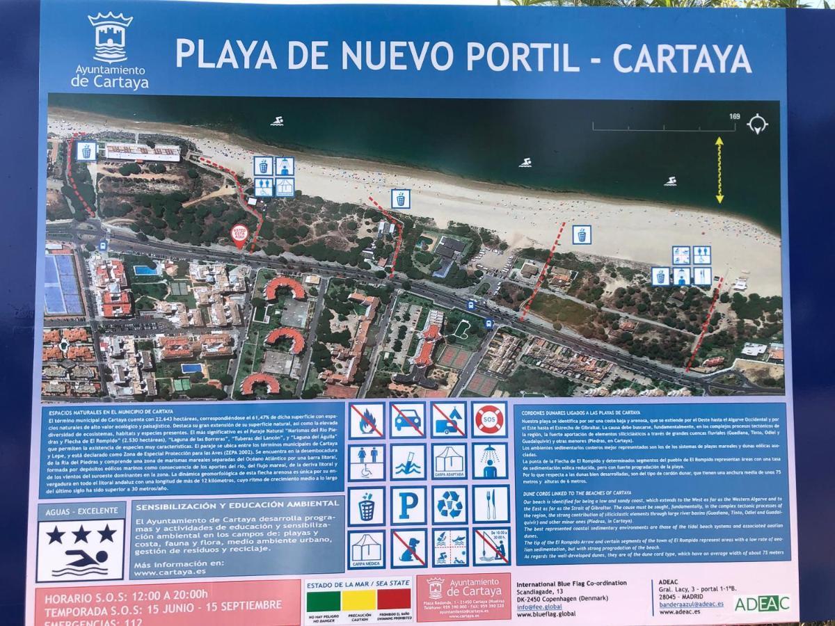 Holiday House With Private Pool, Costa De La Luz El Portil Luaran gambar